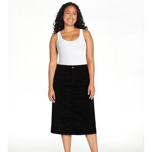 NWT Time and Tru Women's Corduroy Midi Skirt Size 2